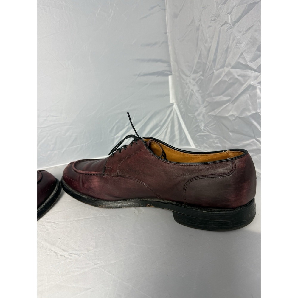 Allen Edmonds Bradley Burgundy Leather Derby Dress Shoes Round Toe 15 D Men's - Picture 5 of 10